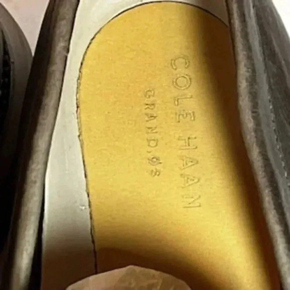 Cole Haan Shoes Grand OS ‎ Leather Slip On Horse Bit Loafers Brown Mens Size 11 - Picture 9 of 10